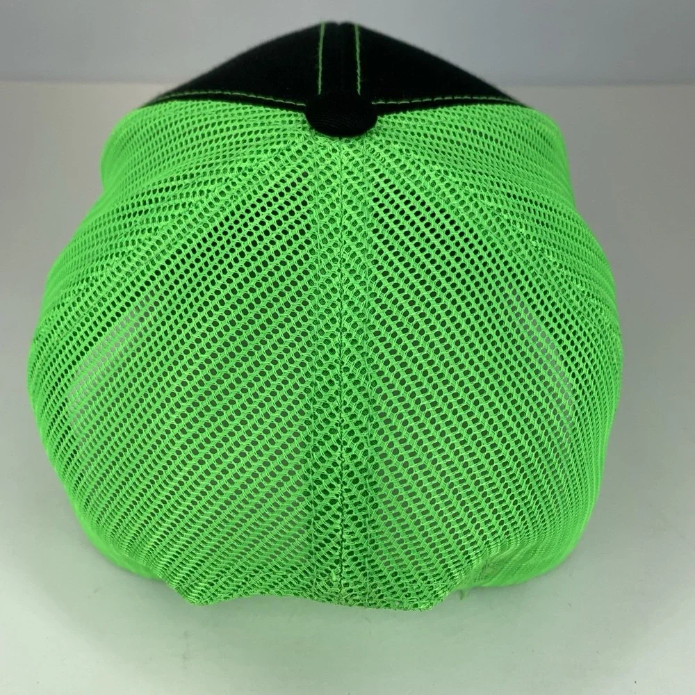 Oklahoma State Firefighters Association Hat Green Mesh Pacific 104c Snapback Cap